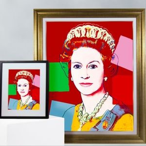 Queen Elizabeth II Art Andy Warhol Print , Poster Pop Art